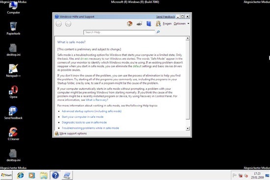 Windows 7 Im Abgesicherten Modus Tobbis Blog