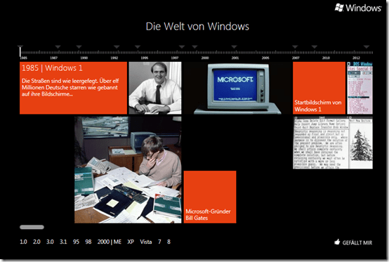 Die Welt von Windows: Eine Zeitreise