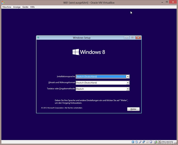 Windows 8.1 in einer VirtualBox VM installieren Windows 8.1 in einer VirtualBox VM installieren