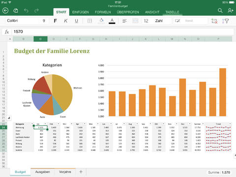 Microsoft Office für Apples iPad veröffentlicht Microsoft Excel für iPad