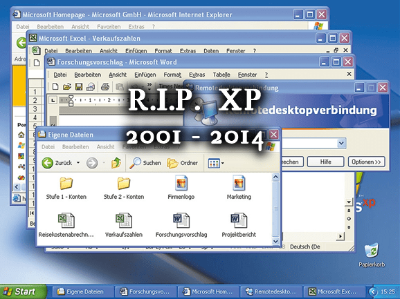 R.I.P. Windows XP 2001 - 2014